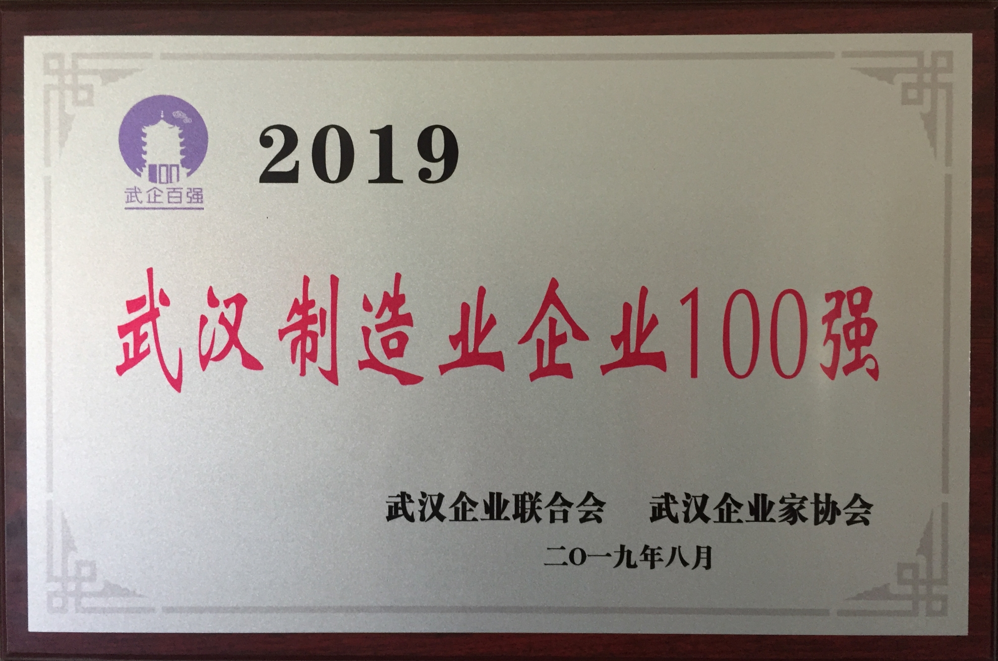 2019年度武漢制造業企業100強（2...